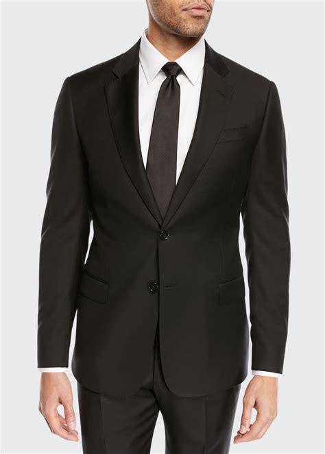 armani suits for men black.